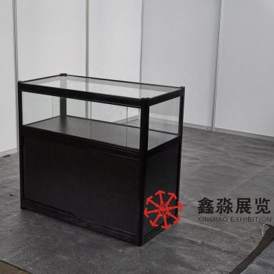 China 2019 New Design Aluminum Folding Showcase Display Counter (ALUMINUM FRAME+GLASS+MDF PANEL) for sale