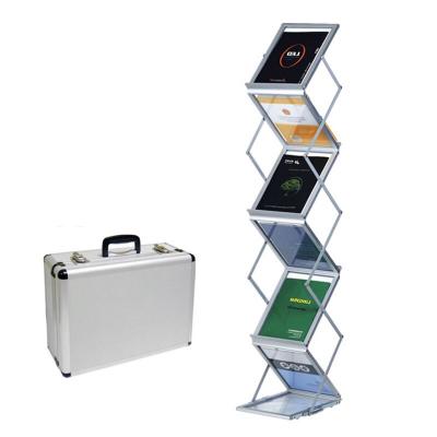 China Zed- Lite A4 literature display stand double sided sheves crylic folding display for magazines brochures XM-WG1 for sale