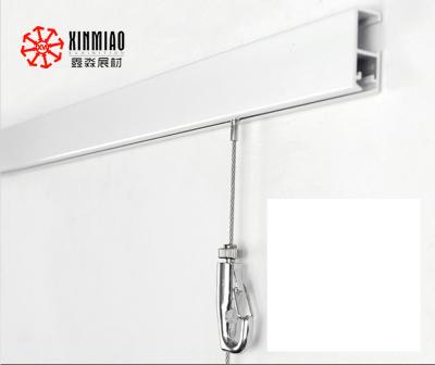 China Heavy Industry Wall Mounted Aluminum Rail Picture Hanging Track System Kit for sale