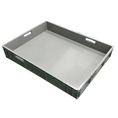 China Recyclable Plastic Storage Packaging Container Storage Box 800*600*120mm for sale