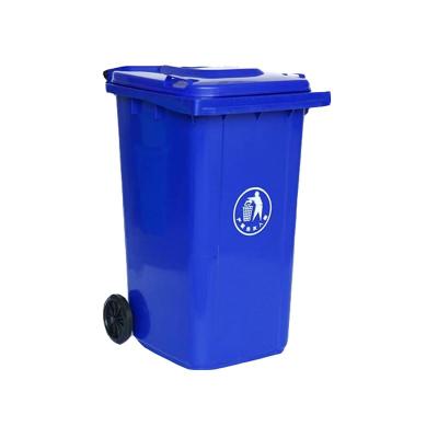 China Sustainable Public Bins 100L Plastic Recycle Waste Bin for sale