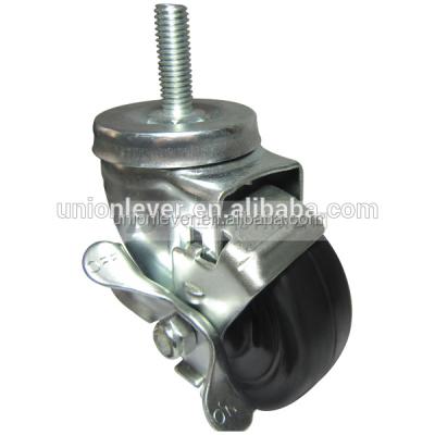 China SR Swivel 4 Inch Bolt Casters & Wheels With Bolt Table Brake Galvanized Leg Casters for sale