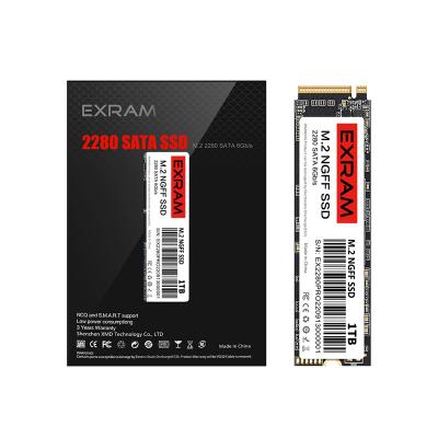 China SSD Certificated High Compatibility Original M.2 2280 NGFF Internal Solid State Drive SATA3 6.0GB/S 512GB 1TB 2TB Solid State Drive For PC for sale