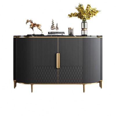 China (Other)Wholesale Adjustable Luxury Lean Against Wall Sideboards Shake Modern Design Cabinets Rattan Black Metal Sideboard Cabinet for sale