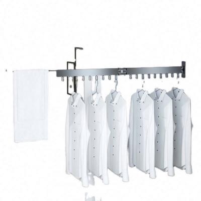 China Simple Style Balcony Folding Stored Clothes-Dryer Hanging On The Wall Window Household Hanger Indoor Hanging Rack for sale