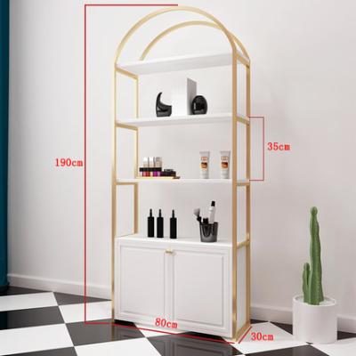 China European beauty salon display cabinet shelf combination nail store rack cosmetic multi-layer display rack for sale