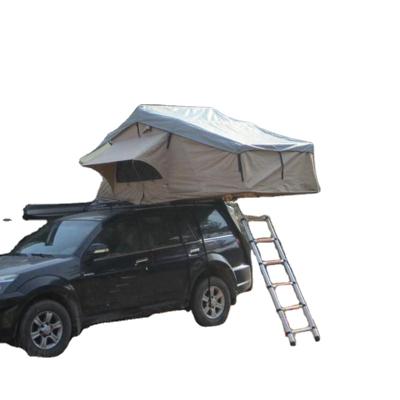 China Extended type 4x4 camping roof tent top hard shell tents motorhome roof awning canvas tent outdoor house for sale