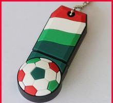 China Soft Pvc Football Shaped 2.0 / 3.0 Custom Printed Usb Flash Drives Mini Size for sale