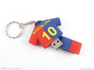 China 2gb / 4gb 8gb Custom Shaped Usb Drives With Football Shirt Logo for sale