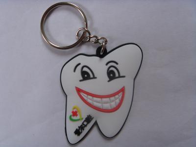 China Silicone White Soft PVC Keychain Non - Stick Scraps Kids / Students Use for sale