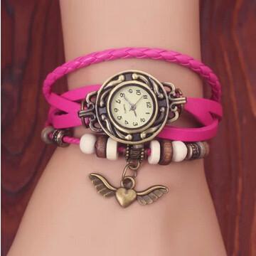 China Long Strap Ladies Bracelet Wrist Watches Japan Movement With Logo Printing for sale