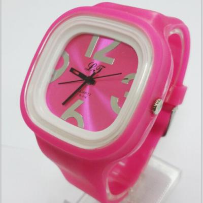 China 3ATM Waterproof Food Grade Silicone Jelly Wrist Watches For Girls CE ROHS EMC FDA SGS for sale