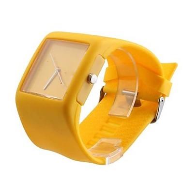 China Big Square Japan Movement Jelly Silicone Watches , Jelly Watches For Womens for sale