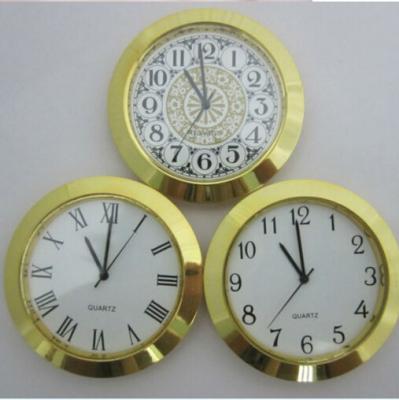 China Gold Plated Zinc Alloy Watch head  for decoration Jewelry Inserts , pendant watch face for sale