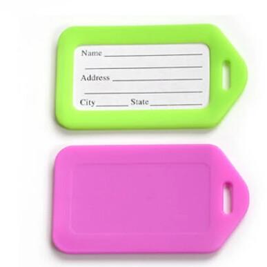 China PVC Luggage Tags With Name Card Inside for sale