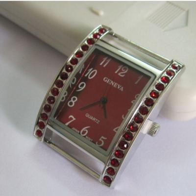 China Custom Square Alloy Watch Heads For Ladies Causal Wristwatch ,  Diamond Watch Face for sale