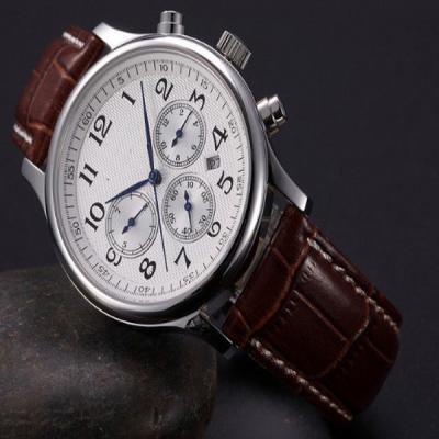 China Men Brown Leather Strap Watches for sale