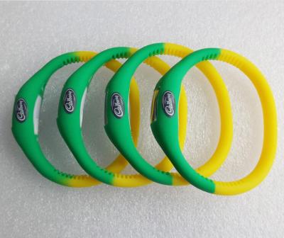 Chine CE unisexe de l'anion ROHS de montre de bracelet de silicone d'ion de Digital de sports de drapeau du Brésil à vendre