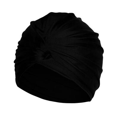 China New Women Girl Durable Comfortable Swimming Cap Long Hair Bathing Swim Caps Cap Stretch Drape Swimming Pool Water Sport Nylon Turban for sale