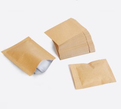 China Disposable High Quality Three Sides Sealing Bag Blank And Custom Printed Logo Heat Seal Tea Packaging Sachet for sale