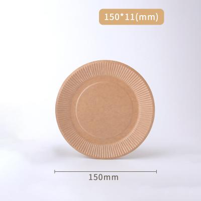 China Occasional Round Disposable Paper Plates Microwave Safe Heavy Duty Paper Plates for sale