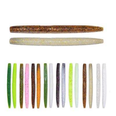 China Wholesale PVC Senko Worm For Neko Rig Wacky Rig 10cm PVC Swim Bait Fishing Lure Soft Plastic Fishing Tackle 6.5g for sale