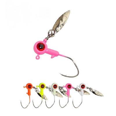 China ABS Fishing Lure Lead Jig Hook 1.75g ​​3.5g Metal Head Bait For Fish With Single Hooks for sale