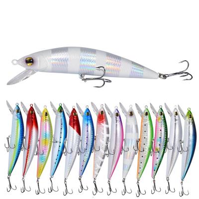 China Artificial Lure 120mm 40g Large ABS Plastic Saltwater Bait Jointed Hard Minnow Lure for sale