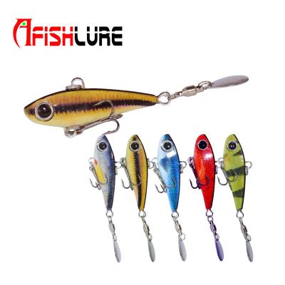 China Hot Sale Metal Jig 3g 10g 18g Fishing Lure Lead Fish With Spinner Spoon Lead Fish VIB Metal Lure Spinner Jig for sale