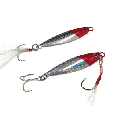 China Lead Fishing Lure 10g 15g 20g 30g Lure Slow Building Metal Jig Luminous Hard Bait LJ01 for sale