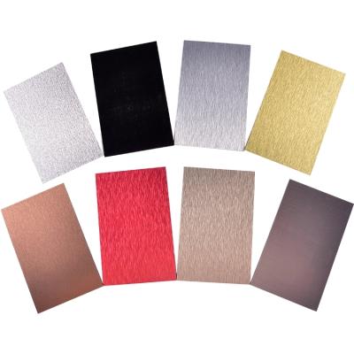 China Indoor Colored Brushed Finish ACP Sheet Aluminum Composite Panel for sale