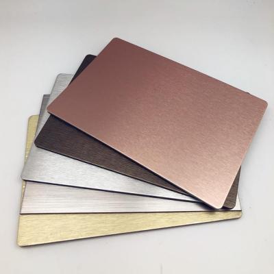 China Interior Surface ACP Brushed Aluminum Composite Sheet Panel for sale