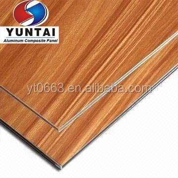 China Aluminum Composite Panel Wall Panel Faux Wood Texture Alucobond Aluminum Composite Panels for sale