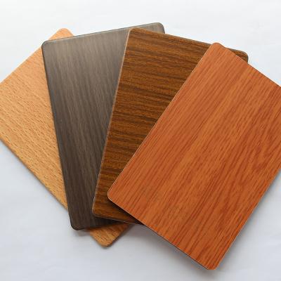 China Pe Interior Wood Aluminum Materials Cladding Interior Wall Pattern Composite Panel for sale