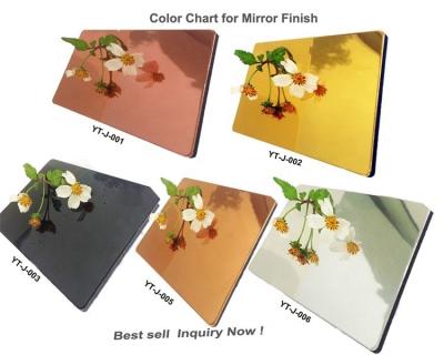 China Aluminum Composite Panels Indoor / Outdoor Mirror Finish ACP FR for sale