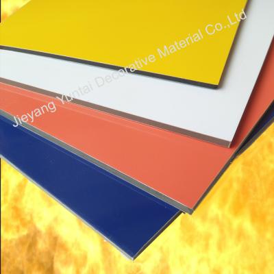 China Exterior Fire Resistant Aluminum Composite Panel / Exterior Wall Cladding ACP Sheet for sale