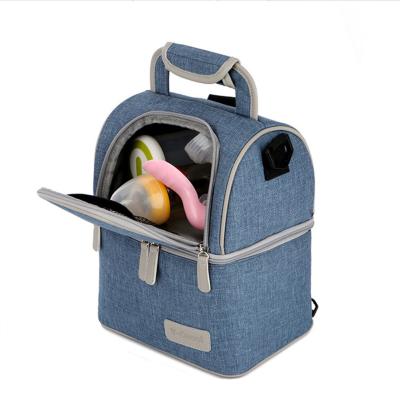 China Travel Handled Bag With Included Ice Pack Breast Milk Bottle Cooler Carrier Bag for sale