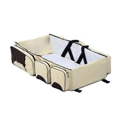 China Fashion Travel Diaper Bag Portable Baby Crib and Portable Changing Station, Universal Baby Diaper Tote Bag Bed for sale