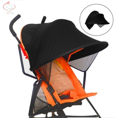 China New Design Breathable Cotton Breathable Baby Trolley Stroller Sun Cover For Baby Stroller Sunshade Cover for sale