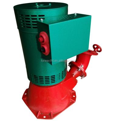 China Factory price hotels 3kw nozzle single brush induction turgo hydro turbine, water powered turbine generator, mini hydro turbine for sale