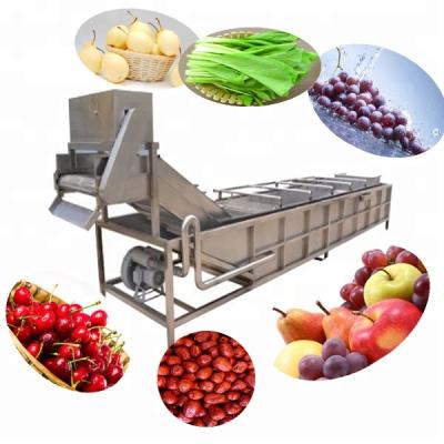 China High Efficiency Easy Operate Fruit And Vegetable Washing Machine And Drying Machine Brush Washing Machine Fruits And Vegetables for sale