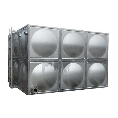 China Hotels Pressed Sectional Stainless Steel Metal Water Storage Tank for sale