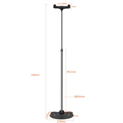 China 360 Degree Rotation China Innovation Home Office Metal Tablet Foldable Portable Stand Holder Telescopic Metal Floor Stand Holder for sale