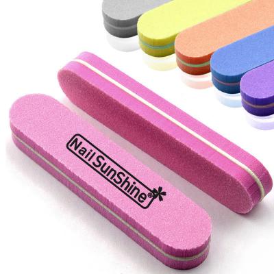 China Eco-friendly Mini Color Sponge Nail File for Professional Nail Tools Nail Buffer Buffing Block 100/180 for sale