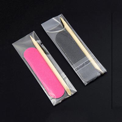 China Eco-friendly Wooden Nail Folder With Stick Mini Wooden Manicure Hotel Nail Folder Manicure Pedicure Set for sale