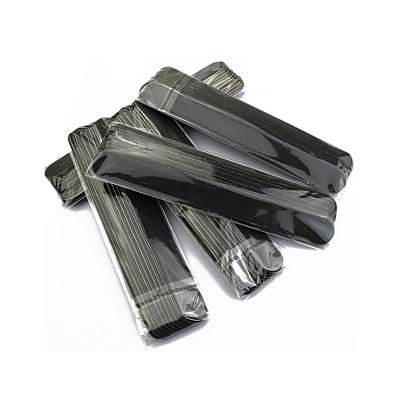 China 10pcs Nail Care Factory Wholesale Super Cheap Black Wooden Nail File Set Professional Manicure Tools for sale