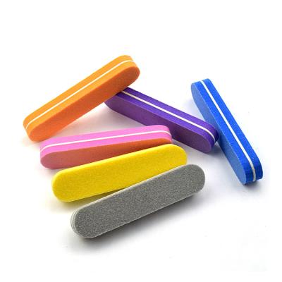 China Free Samples Colorful Double Sided Professional Manicure Care Maker Mini Nail File Washable Sponge for sale