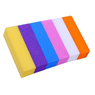 China Factory Wholesale Stain 4 Way Nail Care Salon Color Sponge Nail File Buffer Pad Eco-friendly Factory Accept OEM Customization for sale