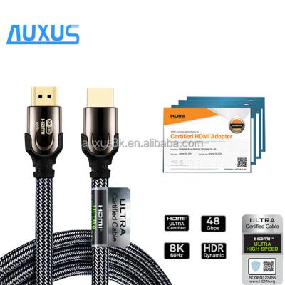 China Ultra High Speed ​​YUV444 8K@60Hz 4K@120Hz 48Gbps HDMI HDTV Cable With Certified For PS5 for sale