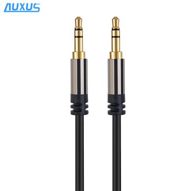 China Car gold plated buck aux. 3.5mm Plug To Male Audio Cable For Car MP3/MP4 Earphone-Microphone for sale